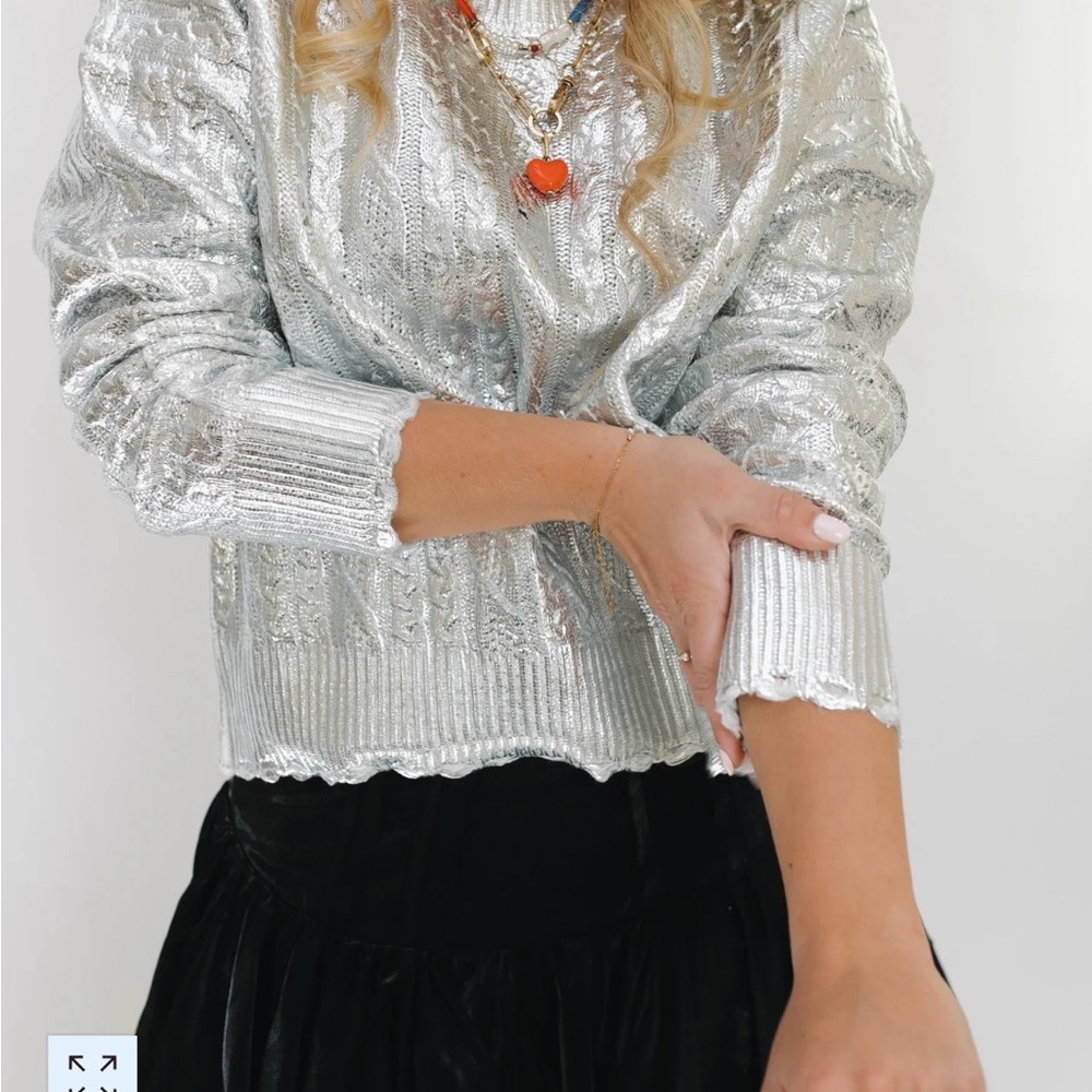 Metallic Knit Sweater